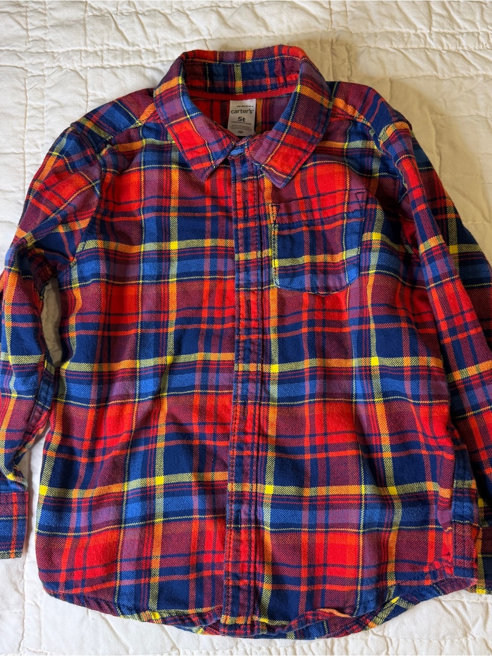 Carter’s Youth Flannel Shirt Size 5T